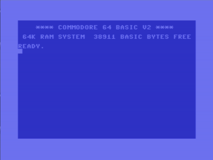Commodore 64 BASIC screen
